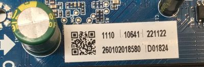 MAIN PARA TV WESTINGHOUSE 4K·UHD·HDR ((SMART TV)) / NUMERO DE PARTE 260102018580 / CV817-KH / 7.T817KH220000.0D0 / CBK15662211DA0450 / 0405DD8960A0 / PANEL HK500WLEDM / DISPLAY PT500GT05-2 VER.1.0 / MODELO WR50UT4212 - Imagen 2