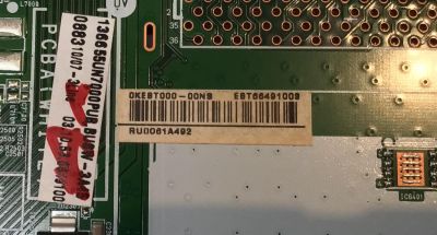 MAIN PARA TV LG 4K·UHD·HDR ((SMART TV)) / NUMERO DE PARTE EBT66491008 / EAX69083603 / EAX69083603(1.0) / 66491008 / 0KEBT000-00NS / PANEL LC550DGJ / DISPLAY LC550DGJ (SL)(A2) / MODELO 55UN7000PUB / 55UN7000PUB.BUSWLKR - Imagen 2