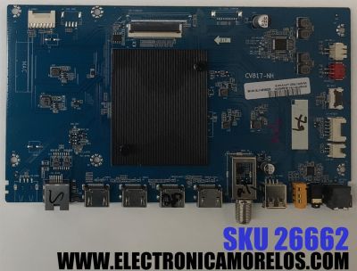 MAIN PARA TV PHILIPS 4K·UHD·HDR ((ROKU TV)) / NUMERO DE PARTE SVSMTR1701-MA200CK / CV817-NH / V8-MRT17K01-LF1V1415 / CQC23001375034 / P02EE08070192C / DISPLAY ST6451D06-3 VER.2.1 / MODELO 65PUL6673 / 65PUL6673/F7