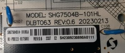 FUENTE DE PODER PARA TV PHILIPS / NUMERO DE PARTE 81-PBE121-H175001 / SHG7504B-101HL / DLBT063 REV:0.6 / 20230213 / SHG7504B14-101HLA / CQC14134113193 / DISPLAY ST6451D06-3 VER.2.1 / MODELO 65PUL6673 / 65PUL6673/F7 - Imagen 3