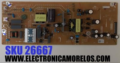 FUENTE DE PODER PARA TV PHILIPS / NUMERO DE PARTE AH780021 / BAHA80F0102 1 / P000003320 / 4A032 / DISPLAY HV650QUB-F70 / MODELO 65PUL7552 / 65PUL7552/F7 A