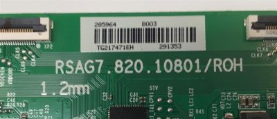 T-CON PARA TV HISENSE / NUMERO DE PARTE 285964 / RSAG7.820.10801/ROH / 291353 / TG217471EH / B003 / PANEL HD425U71-TBL2 / DISPLAY HV430QUB-F70 / MODELO 43A6GV - Imagen 2