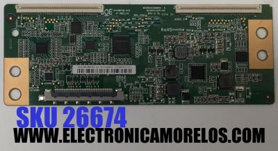 T-CON PARA TV LG / NUMERO DE PARTE 44-97716660 / 47-6021141 / HV430GHB-N1D / HV430FHBF9D / 44-9771666O / B03904EE0005C / PANEL NC430DUE-ABCHXC / DISPLAY HV430FHB-F9D / MODELO 43LM6300PUB / 43LM6300PUB.BWMGLJM