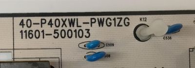FUENTE DE PODER PARA TV TCL / NUMERO DE PARTE 30805-000334 / 40-P40XWL-PWG1ZG / 11601-500103 / P40XH / P40XW / 357216 / 20357216 / 20230601 / PANEL LVU750NDGL / DISPLAY ST7461D05-7 VER.2.1 / MODELO 75QM850G - Imagen 2