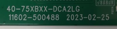 LED DRIVER PARA TV TCL / NUMERO DE PARTE 30835-000036 / 40-75XBXX-DCA2LG / 11602-500488 / H07802PNU95B1 / V8-E76XBXX-LCD32V3 / NTM002101A / PANEL LVU750NDGL / DISPLAY ST7461D05-7 VER.2.1 / MODELO 75QM850G - Imagen 2