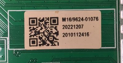 MAIN PARA TV ONN 4K UHD HDR ROKU TV / NUMERO DE PARTE 515C90100M16 / MT90100-ZC01-01 / 2E05777D0 / KB6160A / 20221207 / 2010112416 / M16/9624-01076 / M22227-MT / DISPLAY JR645R3HA7L / MODELO 100012587 65 PULGADAS - Imagen 2