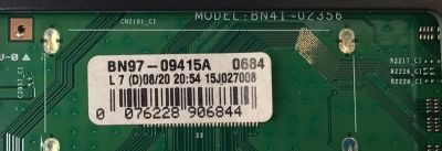 MAIN PARA TV SAMSUNG 4K·UHD ((SMART TV)) / NUMERO DE PARTE BN94-08211B / BN41-02356 / BN41-02356A / BN97-09415A / PANEL CY-GJ050FLNV1H / DISPLAY V500DK4-QS1 REV.C1 / MODELO UN50JU7100 / UN50JU7100F / UN50JU7100FXZA / UN50JU7100FXZA IS01 - Imagen 2