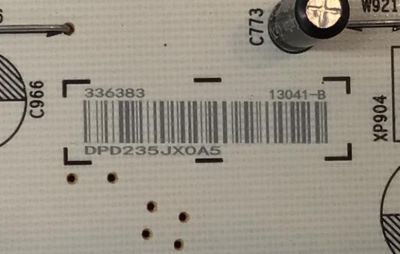 FUENTE DE PODER PARA TV HISENSE ORIGINAL / NUMERO DE PARTE 336383 / RSAG7.820.13041/ROH / CQC13134095636 / 13041-B / DPD235JX0A5 / PANEL HD650Z6U52 / DISPLAY T650QVN07.H / MODELO 65U8K - Imagen 2