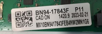 MAIN PARA TV SAMSUNG 4K·UHD·HDR ((SMART TV)) / NUMERO DE PARTE BN94-17843F / K058C-D36A / DFVC2235 / BN97-19791E / BN9417843F / DISPLAY ST5461D19-2 VER.2.1 / MODELO QN55LS03B / QN55LS03BAF / QN55LS03BAFXZA / QN55LS03BAFXZA CB06 - Imagen 4