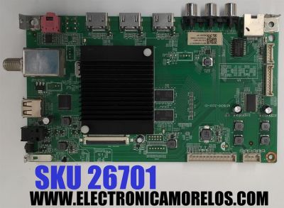 MAIN PARA TV ELEMENT 4K·UHD·HDR ((ROKU TV)) / NUMERO DE PARTE 515C16010M07 / MS16010-ZC01-01 / KB6160A / 2E01413C0 / 1010520521-00660 / M20067-MT / M07/2130002943 / DISPLAY JR645R3HA7L / MODELO E4AA65R