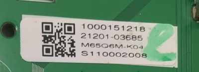 MAIN PARA TV VIZIO 4K·UHD·HDR ((SMARTCAST)) / NUMERO DE PARTE 21201-03685 / MB-MT5691-A-V1.0 / MT5691V5.0 / 20220526 / 2E32215A / 1000151218 / S110002008 / PANEL BOEI650WQ1 / DISPLAY HV650QUB-F70 REV.2.0 / MODELO M65Q6M-K04 / M65Q6M-K04 LBSFL5Y - Imagen 4