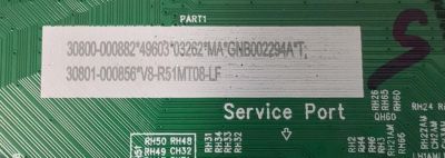 MAIN PARA TV TCL 4K·UHD·HDR ((GOOGLE TV)) / NUMERO DE PARTE 30800-000882 / 40-R51MP7-MAC2HG / 11602-500876 / R51MP9 / RT2851M / RT2851A / 30801-000856 / V8-R51MT08-LF / PANEL LVU500NDEL / DISPLAY ST4951D01-1 VER.2.2 / MODELO 50S470G - Imagen 3