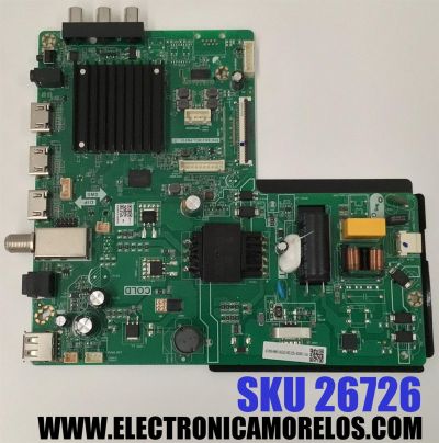 MAIN FUENTE COMBO ORIGINAL PARA TV ONN ROKU / NUMERO DE PARTE 9011-240038-TQ20126K / TPD.SK318CL.PB751 / 9011-240038-TQ20126K-CVTE9011ARA0-B04129 / B23080075 / Q23083-KT / PANEL K320WDD1B / DISPLAY LC320DXQ SM A8 / MODELO 100012589 32"