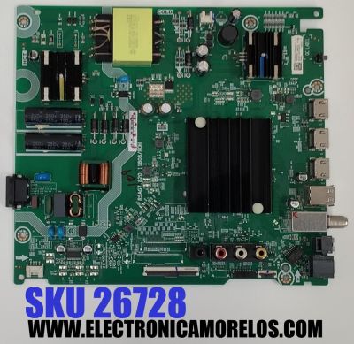 MAIN FUENTE ((COMBO)) PARA TV HISENSE 4K·UHD·HDR ((GOOGLE TV)) / NUMERO DE PARTE 307025 / RSAG7.820.11808/ROH / H41802PNR17A1 / 55A53FUA (0010) / 307026 / G22317 / PANEL HD550Y1U51-T0L2 / DISPLAY T550QVN10.0 / MODELO 55A65H