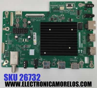 MAIN PARA TV SHARP 4K·UHD·HDR / NUMERO DE PARTE 4PB75EJ2U / SEW.MT9602.U71 T / MBSH / 4PB75EJ2U 134 / PANEL K750WDE / DISPLAY JR745R3HA2Y / MODELO 4P-B75EJ2U