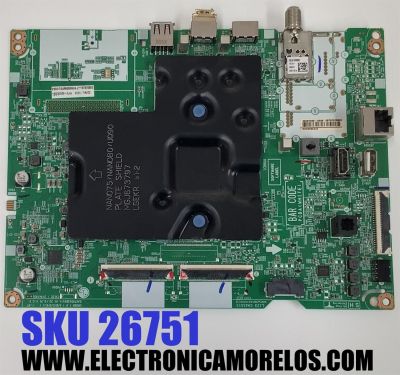 MAIN ORIGINAL PARA TV LG 4K UHD HDR SMART TV / NUMERO DE PARTE EBT67576502 / EAX70043604 / EAX70043604 (1.0) / 67576502 / PANEL NC750TQG-ABKHG / DISPLAY HV750QUB-F9E / MODELO 75UR8000AUA / 75UR8000AUA.BUSFLKR