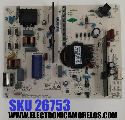 FUENTE DE PODER PARA TV ONN ORIGINAL / NUMERO DE PARTE CH1130D-1MF 600B / PCB:CH1130D-1MF 600B / ST10124232601196 / PANEL C500Y19-5C / MODELOS 100133204 50" / 100012585 50"