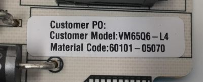 FUENTE DE PODER PARA TV VIZIO / NUMERO DE PARTE 60101-05070 / SHG6501B-116E / SHG7501A-116E / 25-DT1474-X2P1 / VM65Q6-L4 / PANEL BOEI650WQ1 / DISPLAY HV650QUB-F71 / MODELO M65Q6-L4 / M65Q6-L4 LBSFR7GZ - Imagen 2