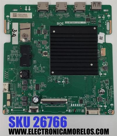 MAIN PARA TV VIZIO 4K·UHD·HDR ((SMART CAST)) / NUMERO DE PARTE 21201-04329 / TD.MT5691.U757 / TD.MT5691.U757 (T) / 1000234831 / S11100023483102478 / PANEL BOEI650WQ1 / DISPLAY HV650QUB-F72 REV.1.0 / MODELO V4K65M-0804 / V4K65M-0804 LBSFT5GA