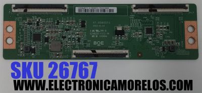 T-CON ORIGINAL PARA TV VIZIO / NUMERO DE PARTE 44-9890037O / 44-98900370 / 47-6060025 / HV650QUBF72 / PANEL BOEI650WQ1 / DISPLAY HV650QUB-F72 REV.1.0 / MODELOS V4K65M-0804 / V4K65M-0804 LBSFT5GA / V655-J04 / V655-J04 LBSFE41A / V4K65M-0804 LBSFT5HA