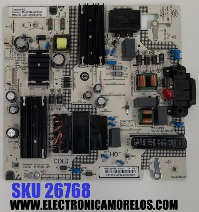 FUENTE DE PODER ORIGINAL PARA TV VIZIO / NUMERO DE PARTE 60101-05293 / SHG6502K-116E / 25-DT1622-X2P1 / SHG6502K-116E-1 / PANEL BOEI650WQ1 / DISPLAY HV650QUB-F72 REV.1.0 / MODELO V4K65M-0804 / V4K65M-0804 LBSFT5GA / V4K65M-0804 LBSFT5HA