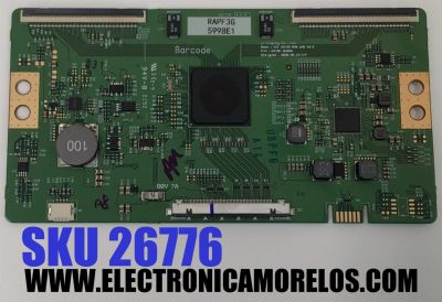 T-CON PARA TV PANASONIC / NUMERO DE PARTE 5998E / 6870C-0900A / 5998E1 / RAPF3G / PANEL LD550EQE (FP)(A2) / MODELO TH-55SQ1W