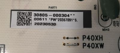 FUENTE DE PODER PARA TV TCL / NUMERO DE PARTE 30805-000304 / 40-P40XWL-PWG1ZG / 11601-500103 / 20357091 / 20230230 / PANEL LVU750NDJL / DISPLAY ST7461D05-3 VER.2.1 / MODELO 75Q750G - Imagen 2