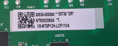 LED DRIVER PARA TV TCL / NUMERO DE PARTE 30835-000084 / 40-75P12G-DRA1AG / 11605-500060 / D75P12G / V8-M75P12H-LCF11VA / PANEL  LVU750NDJL / DISPLAY ST7461D05-3 VER.2.1 / MODELO 75Q750G - Imagen 2