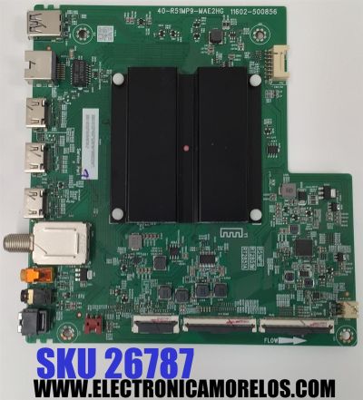 MAIN PARA TV TCL ORIGINAL 4K UHD HDR GOOGLE TV / NUMERO DE PARTE 30800-001028 / 40-R51MP9-MAE2HG / 11602-500856 / 30801-001020 / V8-R51MT08-LF / PANEL LVU550NDEL / DISPLAY ST5461D12-4 VER.2.2 / MODELO 55S470G - Imagen 1