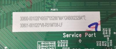 MAIN PARA TV TCL ORIGINAL 4K UHD HDR GOOGLE TV / NUMERO DE PARTE 30800-001028 / 40-R51MP9-MAE2HG / 11602-500856 / 30801-001020 / V8-R51MT08-LF / PANEL LVU550NDEL / DISPLAY ST5461D12-4 VER.2.2 / MODELO 55S470G - Imagen 3