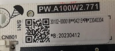 FUENTE DE PODER PARA TV TCL / NUMERO DE PARTE 30102-000018 / PW.A100W2.771 / 23040304 / 20230412 / B23040304-0A03066 / PANEL LVU550NDEL / DISPLAY ST5461D12-4 VER.2.2 / MODELO 55S470G - Imagen 3