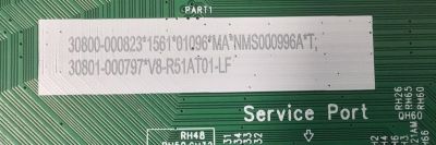 MAIN PARA TV TCL 4K·UHD·HDR· ((GOOGLE TV)) / NUMERO DE PARTE 30800-000823 / 40-R51MPF-MAC2HG / 11602-500734 / 30801-000797 / V8-R51AT01-LF / DISPLAY ST4251D02-1 VER.2.1 / MODELO 43S454 - Imagen 2