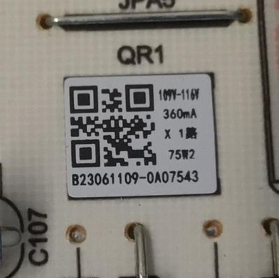 FUENTE DE PODER PARA TV TCL / NUMERO DE PARTE 30102-000003 / PW.A100W2.771 / 23061109 / 20230630 / B23061109-0A07543 / DISPLAY ST4251D02-1 VER.2.1 / MODELO 43S454 - Imagen 2