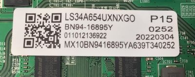 MAIN PARA MONITOR CURVO SAMSUNG WQHD / NUMERO DE PARTE BN94-16895Y / BN41-02868C / BN41-02868 / DZFH2206 / BN41-02868C-000 / BN9416895Y / BN97-18597M / PANEL CY-PA340QGHV1H / MODELO S34A650UX / S34A650UXN / LS34A650UXNXGO / LS34A650UXNXGO CA01 - Imagen 3