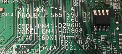 MAIN PARA MONITOR CURVO SAMSUNG WQHD / NUMERO DE PARTE BN94-16895Y / BN41-02868C / BN41-02868 / DZFH2206 / BN41-02868C-000 / BN9416895Y / BN97-18597M / PANEL CY-PA340QGHV1H / MODELO S34A650UX / S34A650UXN / LS34A650UXNXGO / LS34A650UXNXGO CA01 - Imagen 4