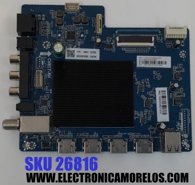 MAIN PARA TV WESTINGHOUSE / NUMERO DE PARTE 260102018580 / CV817-KH / 7.T817KH220000.0D0 / 0405DD8D1374 / PANEL HK650WLEDM-SH8FH/ DISPLAY PT650GT01-2 / MODELO WR65UX4210 / WR65UT4212