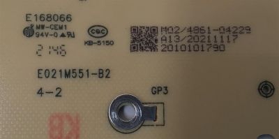 FUENTE DE PODER PARA TV ONN / NUMERO DE PARTE 514C6508M02 / TV6508-ZC02-01 / E021M551-B2 / 20211117 / 2010101790 / DISPLAY JR645R3HA7L / MODELO 100071705 (65") - Imagen 2