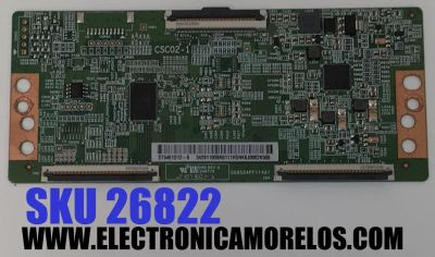T-CON PARA TV VIZIO / NUMERO DE PARTE 34291100BA01 / CSC02-1 / ST5461D12-6 / 34291100BA0111HSNK / DISPLAY ST5461D12-6 VER.2.1 / MODELO M55Q6-Q01 / M55Q6-Q01 LTC3G8PX