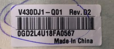MAIN PARA TV JVC 4K·UHD·HDR· / NUMERO DE PARTE 515C90100M14 / MT90100-ZC01-01 / 20211022 / 2010099418 / DISPLAY V430DJ1-Q01 REV.D2 / MODELO 43MAW804 / LT-43MAW804 - Imagen 4