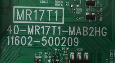 MAIN PARA TV TCL ORIGINAL 4K UHD HDR ROKU TV / NUMERO DE PARTE 30800-000201 / 40-MR17T1-MAB2HG / 11602-500209 / MR17T1 / 30801-000190 / V8-MR17K01-LF / PANEL LVU430NDEL / DISPLAY T430AVN03.0 / MODELO 43S431 - Imagen 4