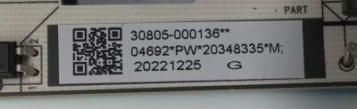 FUENTE DE PODER PARA TV TCL / NUMERO DE PARTE 30805-000136 / 40-L12DH4-PWD1CG / 11601-500069 / 20348335 / 20221225 / PANEL LVU430NDEL / MODELO 43S451 / 43S455 - Imagen 2