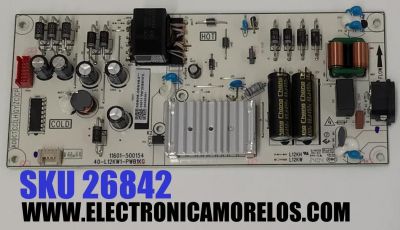 FUENTE DE PODER ORIGINAL PARA TV TCL / NUMERO DE PARTE 30805-000463 / 40-L12KW1-PWB1KG / 11601-500154 / 20369016 / 20240301 / PANEL LVU550NDAL / DISPLAY PT550GT09-1 VER.1.0 / MODELO 55S451 / 55F35 / 55S41BR