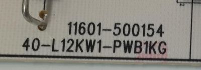 FUENTE DE PODER ORIGINAL PARA TV TCL / NUMERO DE PARTE 30805-000463 / 40-L12KW1-PWB1KG / 11601-500154 / 20369016 / 20240301 / PANEL LVU550NDAL / DISPLAY PT550GT09-1 VER.1.0 / MODELO 55S451 / 55F35 / 55S41BR - Imagen 3