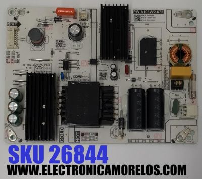 FUENTE DE PODER PARA TV VIZIO / NUMERO DE PARTE 60101-05297 / PW.A108W2.672 / 4300297845 / P24050319 / 0A00071 / PANEL BOEI430WQ1 / DISPLAY HV430QUB-F70 / MODELO V4K43M-0804 / V4K43M-0804 LBVFT7HA