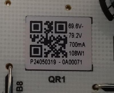 FUENTE DE PODER PARA TV VIZIO / NUMERO DE PARTE 60101-05297 / PW.A108W2.672 / 4300297845 / P24050319 / 0A00071 / PANEL BOEI430WQ1 / DISPLAY HV430QUB-F70 / MODELO V4K43M-0804 / V4K43M-0804 LBVFT7HA - Imagen 2