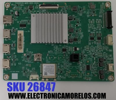 MAIN PARA TV VIZIO 4K·UHD·HDR ((SMART CAST)) / NUMERO DE PARTE XNCB02K003 / 715GD526-M0B-B00-004L / (X)XNCB02K003010X / NMB430002 / 6589090 / PANEL TPT430WR-GT013.H REV:S12J / DISPLAY PT430GT01-3 VER.1.2 / MODELO V4K43M-0801