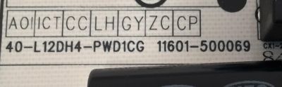 FUENTE DE PODER PARA TV TCL / NUMERO DE PARTE 30805-000149 / 40-L12DH4-PWD1CG / 11601-500069 / 20358412 / 20230710 / PANEL LVU550NDEL KS9W07 V3 / MODELO 55S451 - Imagen 2