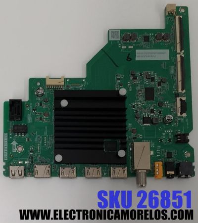 MAIN PARA TV TCL ORIGINAL 4K UHD HDR ROKU TV / NUMERO DE PARTE 30900-000110 / TD-R817T.771 (T) / 40-MR17TF-MAC2HG / MR17TF / 30901-000127 / V8-MR1AK01-LF / PANEL LVU550NDAL / DISPLAY PT550GT09-1 VER.1.0 / MODELO 55S451