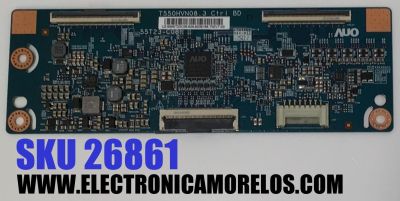T-CON PARA TV SAMSUNG / NUMERO DE PARTE 5555T23C06 / 55T23-C08 / T550HVN08.3 CTRL BD / UZ-5555T23C06-528 / 5039186-T00VT-03 / PANEL GJ05BGA-B1 / T550HVF07.0 / DISPLAY T550HVN08.3 / MODELO UN55J5500 / UN55J5500AF / UN55J5500AFXZX / UN55J5500AFXZX DH01