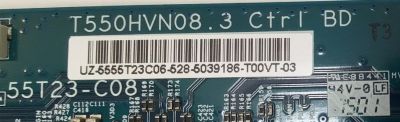 T-CON PARA TV SAMSUNG / NUMERO DE PARTE 5555T23C06 / 55T23-C08 / T550HVN08.3 CTRL BD / UZ-5555T23C06-528 / 5039186-T00VT-03 / PANEL GJ05BGA-B1 / T550HVF07.0 / DISPLAY T550HVN08.3 / MODELO UN55J5500 / UN55J5500AF / UN55J5500AFXZX / UN55J5500AFXZX DH01 - Imagen 2